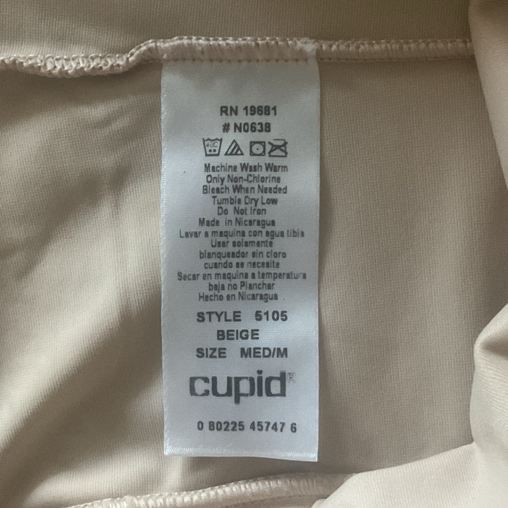 Cupid 5105 Beige Shapewear High-Waist Briefs Medium new - Picture 3 of 6